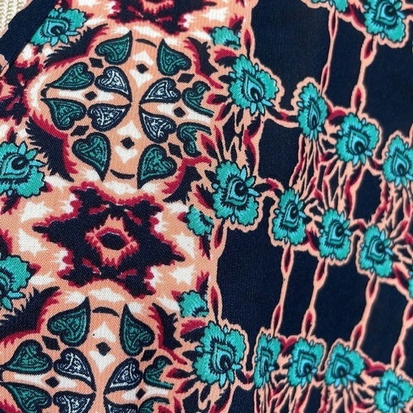 Raga Bohemian Romper Blue Red Size Large L - Picture 9 of 17